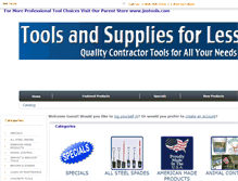 Tablet Screenshot of jnstools.com